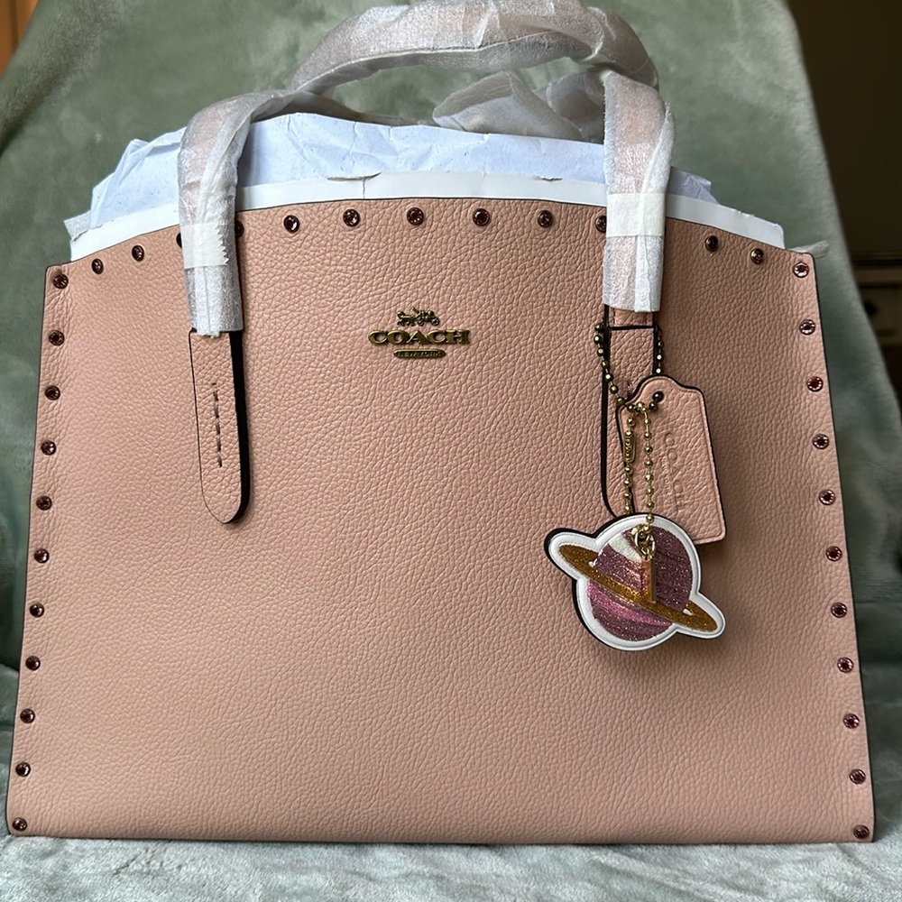COACH Charlie Rivet Satchel Never Used!